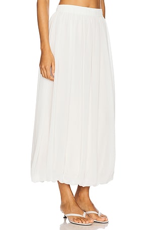 Bardot Corina Chiffon Maxi Skirt in White