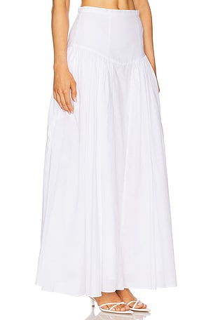 Bardot Amorette Maxi Skirt in White