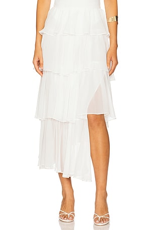 Adelene Frill Midi Skirt Bardot
