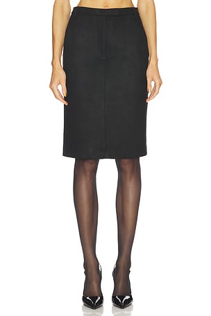 Phenix Faux Suede Skirt Bardot