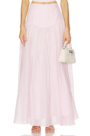 Amorette Ramie Maxi Skirt Bardot