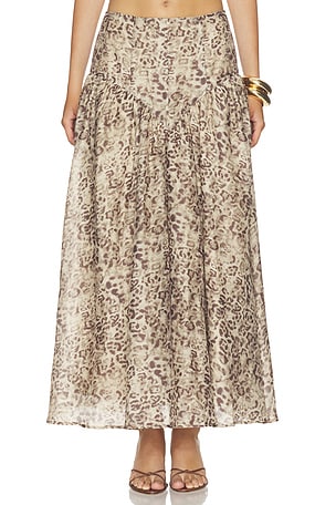Hildie High Waisted Midi Skirt Bardot