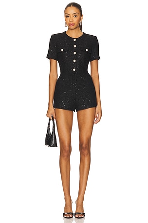 Estelle Boucle Playsuit Bardot