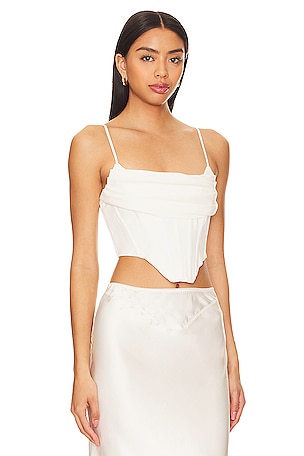 Bardot Jocosa Corset Top in White