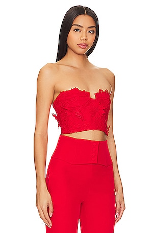 Bardot Brias Bustier in Red