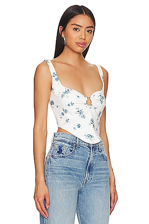 Bardot Cello Bustier in Blue