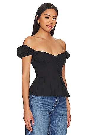Bardot x REVOLVE Larna Top in Black