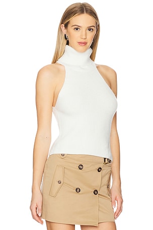 Bardot Aleia Knit Top in White