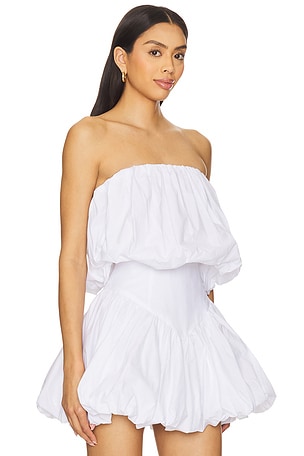 Bardot Lissett Poplin Balloon Top in White