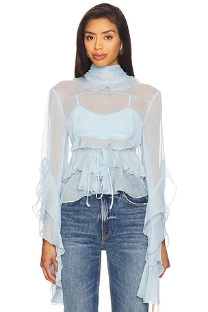 Anyssa Ruffle Blouse Bardot
