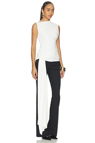 Bardot Jordan Longline Tie Top in White