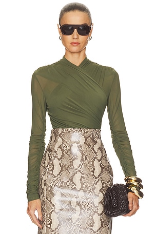 Kourtney Long Sleeve Bodysuit Bardot