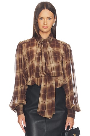 Cecile Neck Tie Shirt Bardot