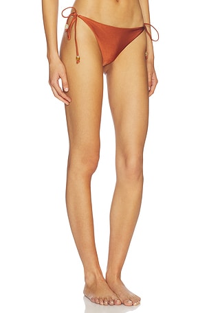 Bardot Blakely Tie Bikini Bottoms in Rust