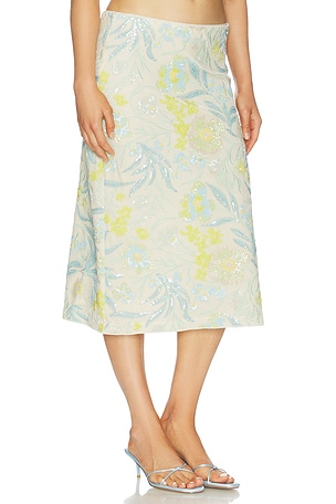 Baum und Pferdgarten Jolette Skirt in Blue,Cream. Size S. Also
