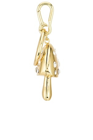 BaubleBar Mush To Love Bag Charm in Metallic Gold