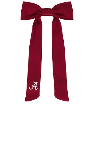 University Of Alabama Logo Hair Bow in White BaubleBar