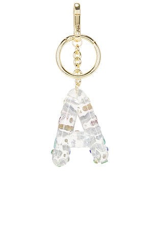BaubleBar Crystal Detail Initial Bag Charm