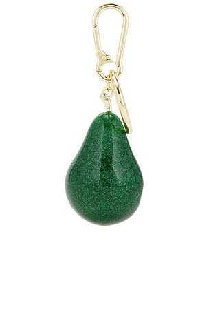 BaubleBar Bravocado Bag Charm in Metallic Gold,Green