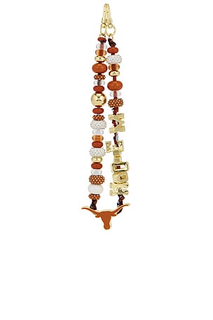 BaubleBar University Of Texas At Austin Beaded Phone Strap in Orange