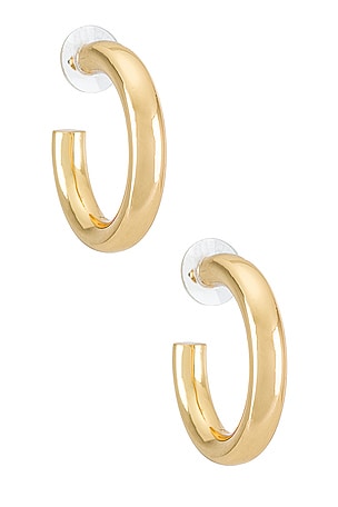 Dalilah Medium Tube Hoop Earrings BaubleBar