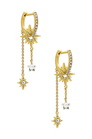 Star Huggie Drop Earrings BaubleBar