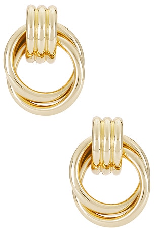 Interlocking Hoop Earrings BaubleBar