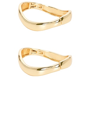 BaubleBar Tiana Bangle Set in Metallic Gold