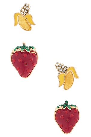 Strawberries & Bananas Earrings Set BaubleBar