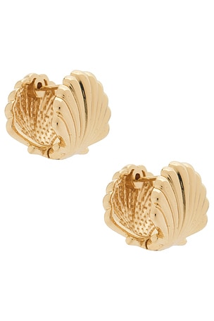 BaubleBar Sandy Earrings in Metallic Gold