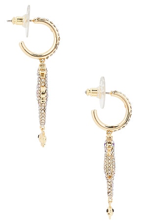 BaubleBar Vela Seahorse Earrings in Metallic Neutral