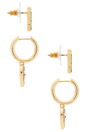 BaubleBar University Of Texas At Austin Earring Set Of 2 in Metallic Gold