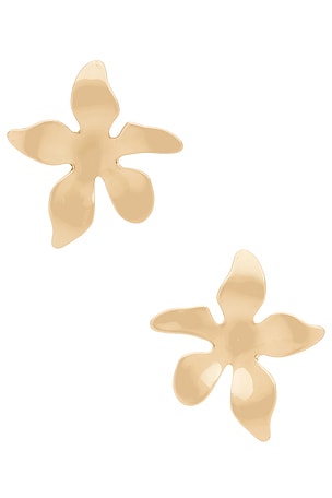 Nalani Gold Flower Earrings BaubleBar