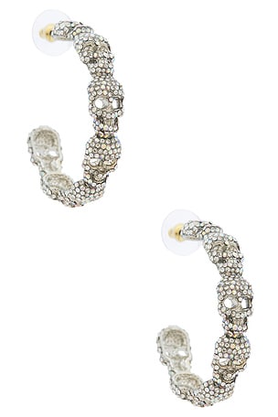 Skull Hoop Earrings BaubleBar
