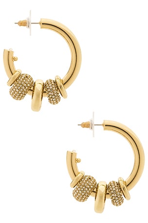 BaubleBar Lydia Earrings in Metallic Gold