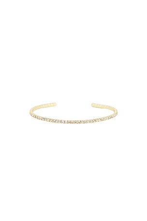 BaubleBar Pave Delicate Cuff Bracelet in Metallic Gold