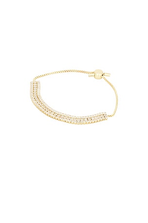 Layered Crystal Pull Tie Bracelet BaubleBar