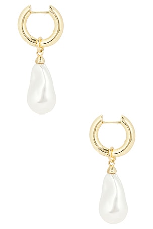 BaubleBar Teagan Pearl Statement Earrings in Ivory