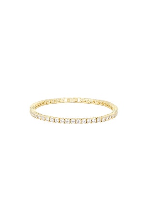 BaubleBar Bennett Tennis Bracelet in Metallic Gold