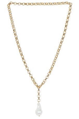 Taegan Pearl Lariat Necklace BaubleBar