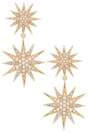 Lyra Starburst Statement Earrnigs BaubleBar
