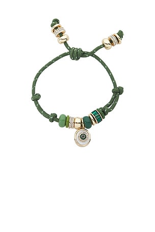 BaubleBar Evil Eye Paracord Bracelet in Green