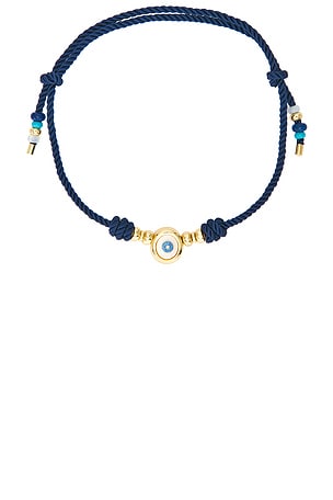 Evil Eye Paracord Necklace in Navy BaubleBar
