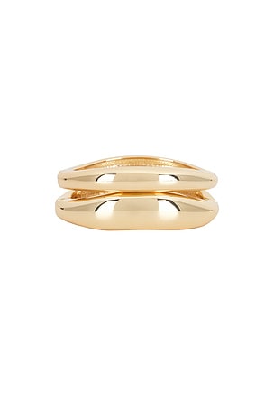 BaubleBar Hinge Bangle Set Of 2 in Metallic Gold