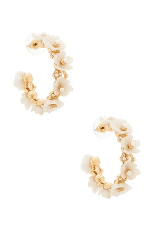 Bridal Floral Hoop Earrings BaubleBar