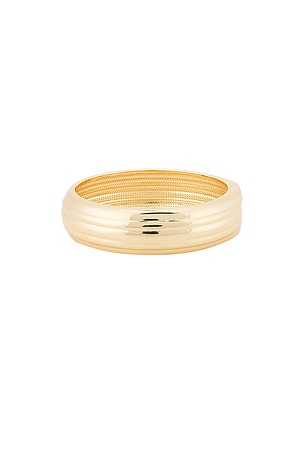 BaubleBar Odessa Hinge Bangle in Metallic Gold