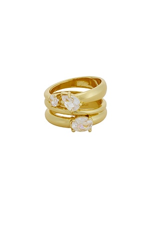 Angela Gold Ring Set BaubleBar