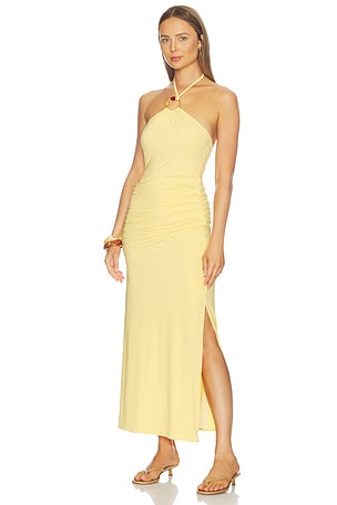 Baobab Clelia Maxi Dress in Lemon