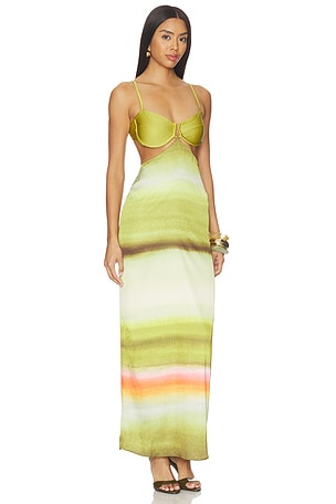 Baobab Kalina Maxi Dress in Green. Size M. Also