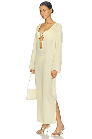 Baobab Luna Maxi Dress in Yellow